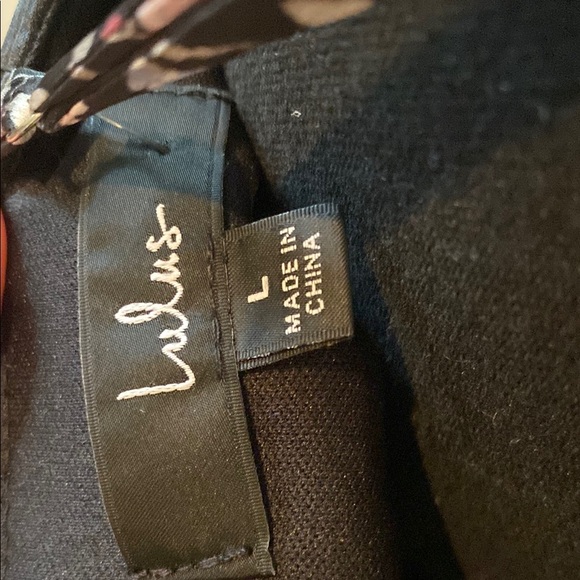 Lulu's Black and Pink Spaghetti Strap Mini Dress - Picture 3 of 5